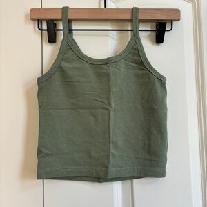 Like new Arq crop tank in celadon green, size small